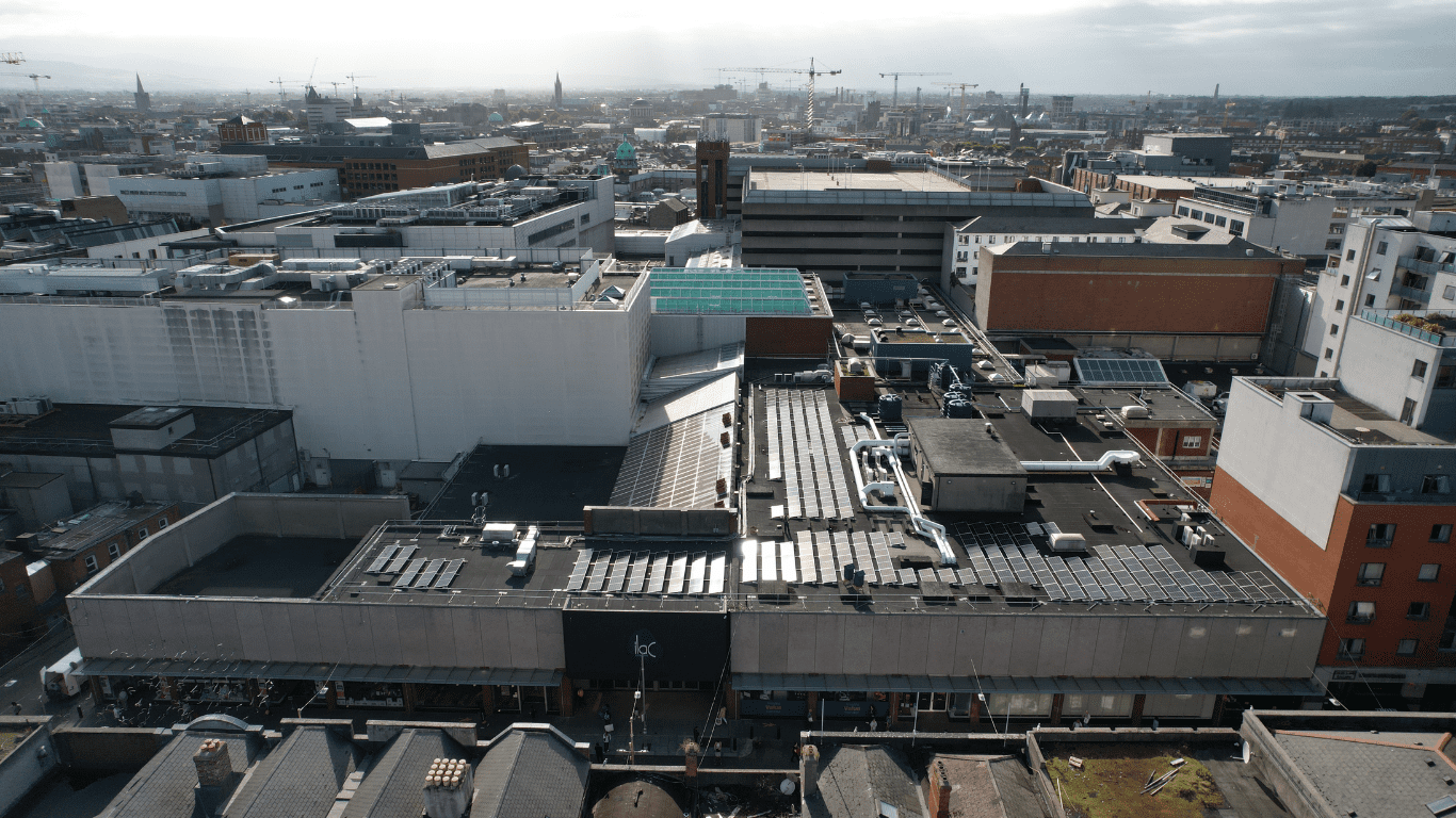 ILAC Shopping Centre 100 kWp solar PV install, Dublin
