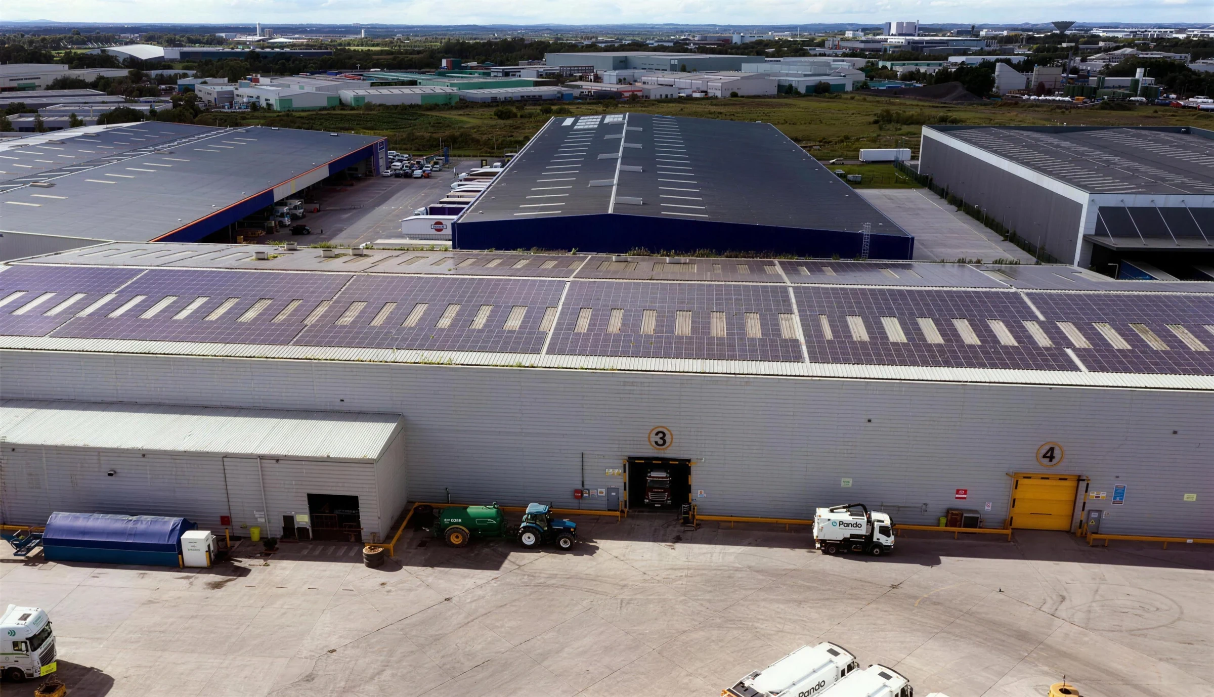 Panda 800 kWp rooftop install, Cappagh, Dublin
