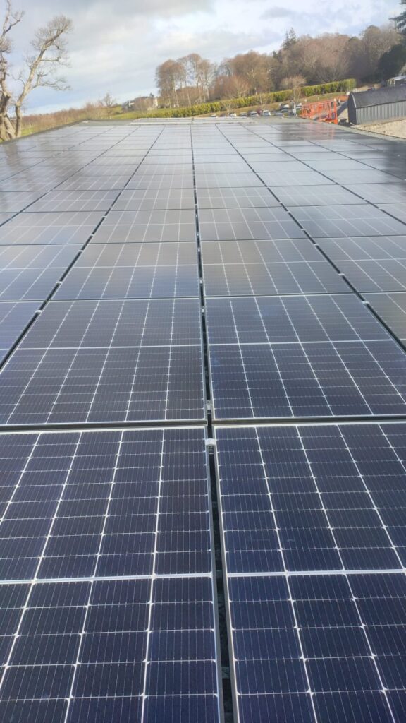 Powerscourt Distillery 66 kWp solar PV install, Co. Wicklow